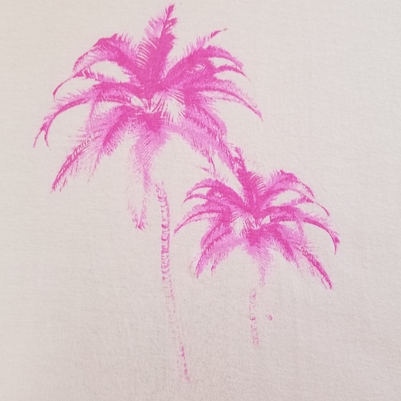 Betsey Johnson Pink Palm Tree Graphic Tee - Picture 5 of 5